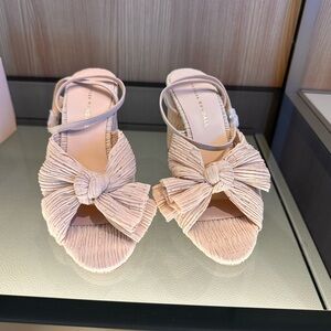 Loeffler Randall Pink Bow Sandals